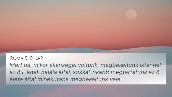 Róma 5:10 KAR Bible Verse Image