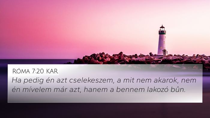 Róma 7:20 KAR Bible Verse Image