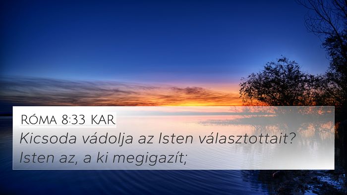 Róma 8:33 KAR Bible Verse Image