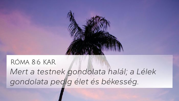 Róma 8:6 KAR Bible Verse Image