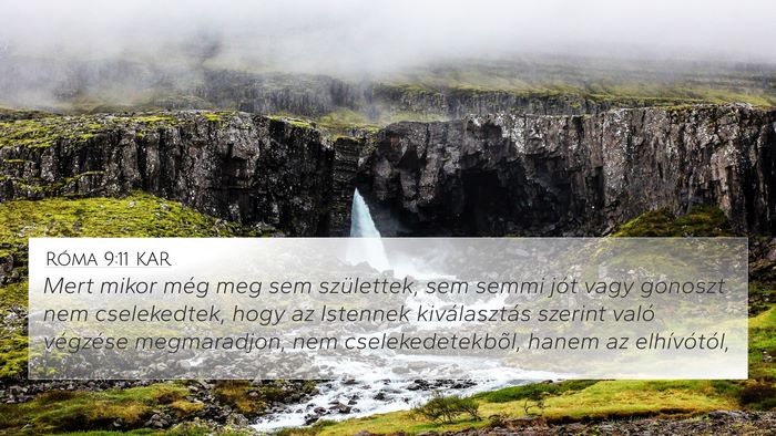 Róma 9:11 KAR Bible Verse Image