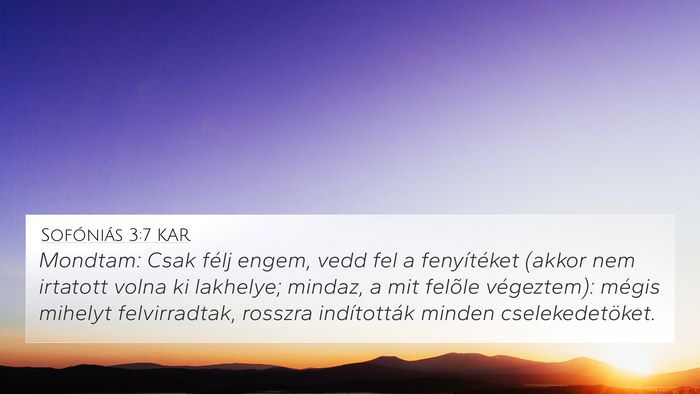Sofóniás 3:7 KAR Bible Verse Image
