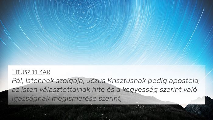 Titusz 1:1 KAR Bible Verse Image