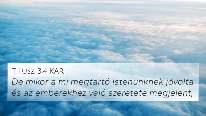 Titusz 3:4 KAR Bible Verse Image