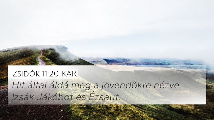 Zsidók 11:20 KAR 4K Wallpaper - Hit által áldá meg a jövendõkre nézve - 4K Wallpaper Bible Verse