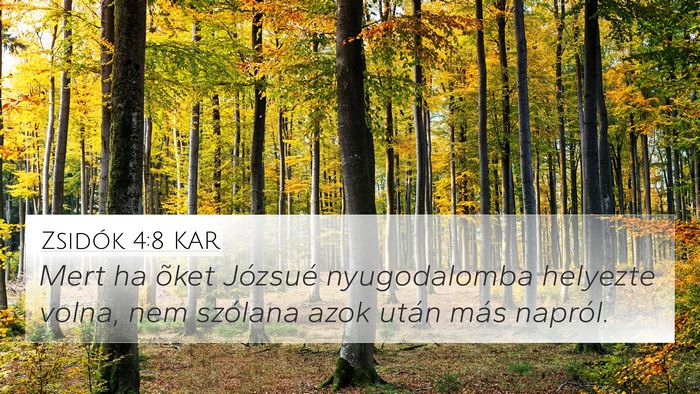 Zsidók 4:8 KAR Bible Verse Image