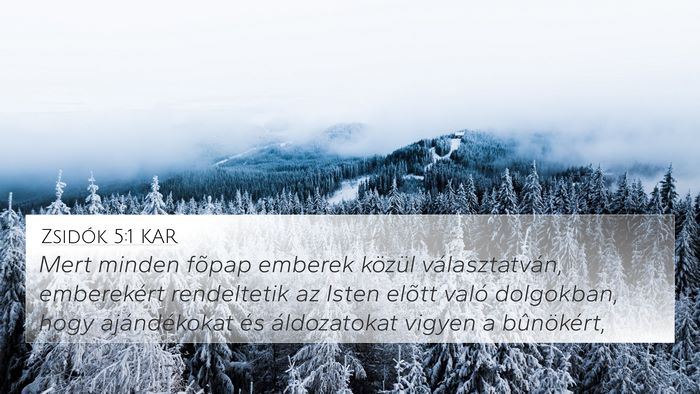 Zsidók 5:1 KAR Bible Verse Image