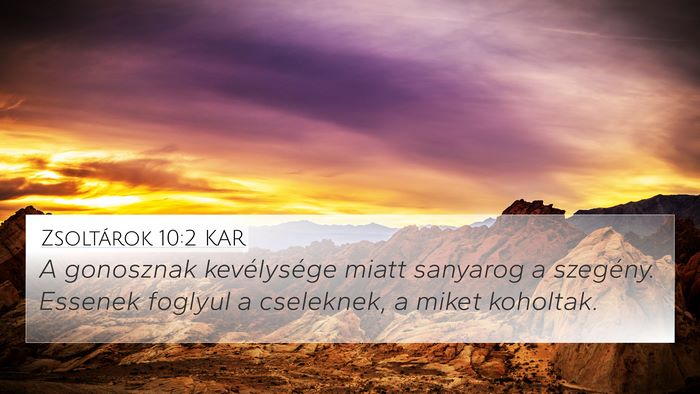 Zsoltárok 10:2 KAR Bible Verse Image