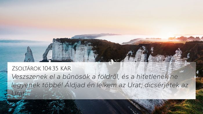 Zsoltárok 104:35 KAR Bible Verse Image