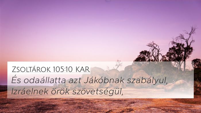 Zsoltárok 105:10 KAR Bible Verse Image