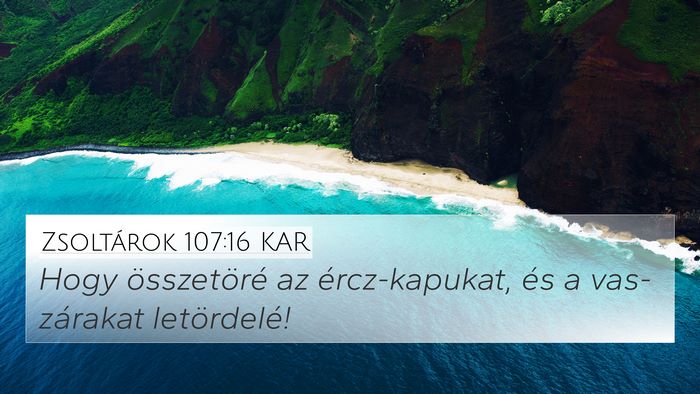 Zsoltárok 107:16 KAR Bible Verse Image