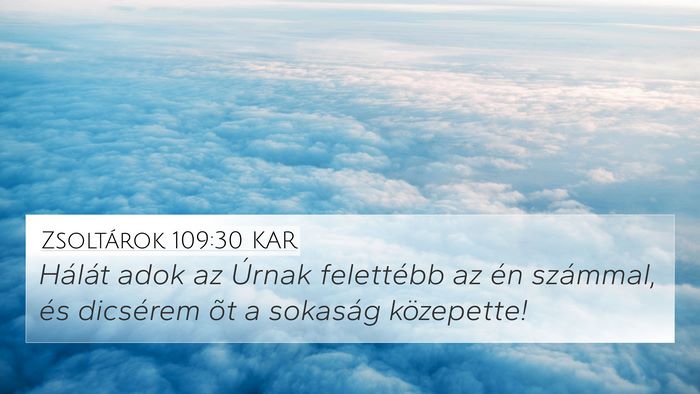 Zsoltárok 109:30 KAR Bible Verse Image