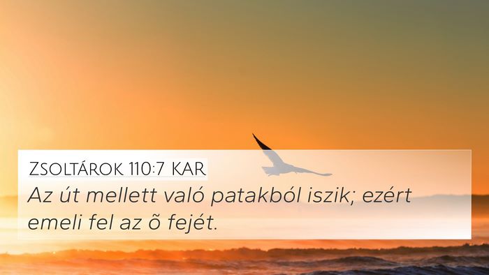 Zsoltárok 110:7 KAR Bible Verse Image