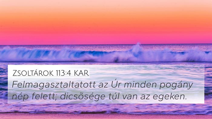 Zsoltárok 113:4 KAR Bible Verse Image