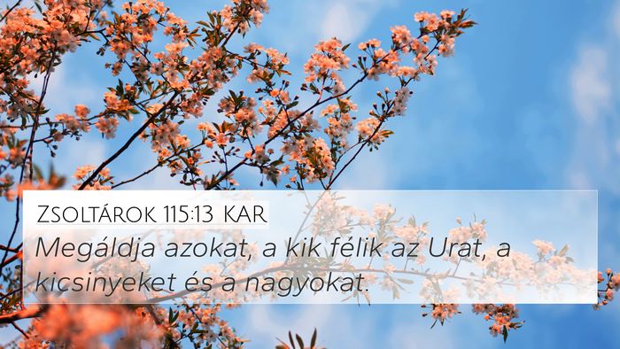 Zsoltárok 115:13 KAR Bible Verse Image