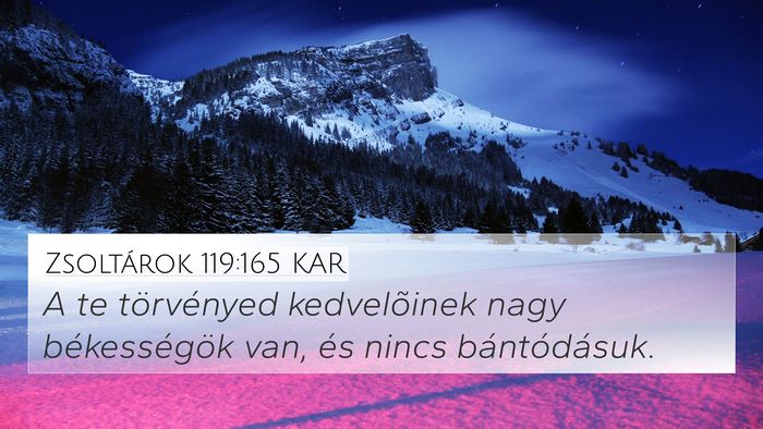 Zsoltárok 119:165 KAR Bible Verse Image