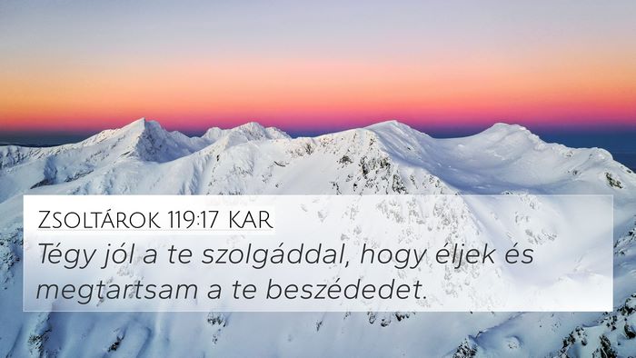Zsoltárok 119:17 KAR Bible Verse Image