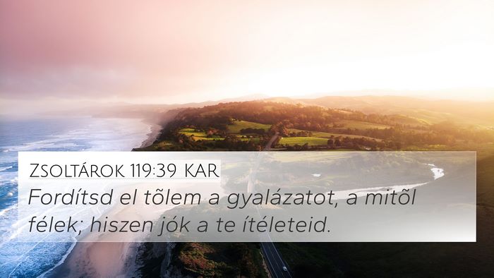 Zsoltárok 119:39 KAR Bible Verse Image