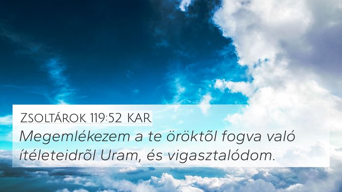 Zsoltárok 119:52 KAR Bible Verse Image