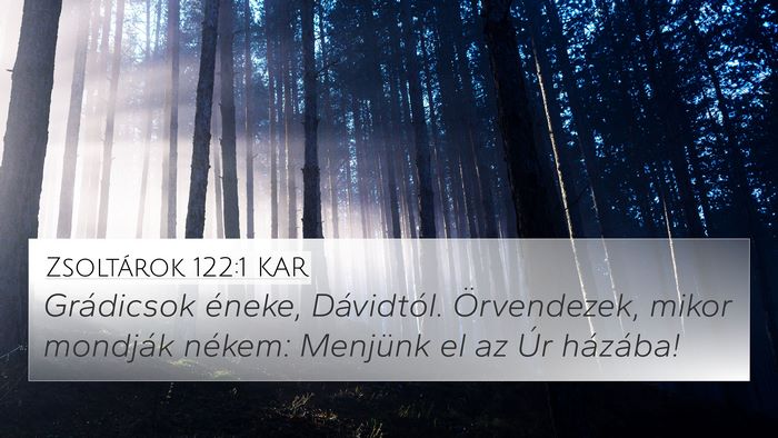 Zsoltárok 122:1 KAR Bible Verse Image