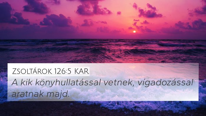 Zsoltárok 126:5 KAR Bible Verse Image