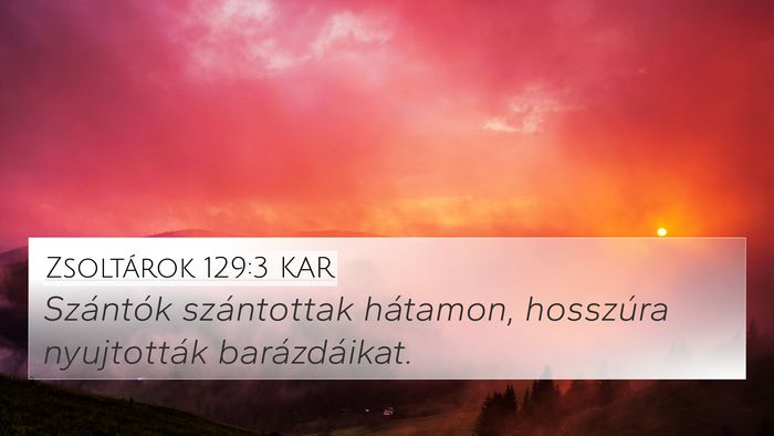 Zsoltárok 129:3 KAR Bible Verse Image