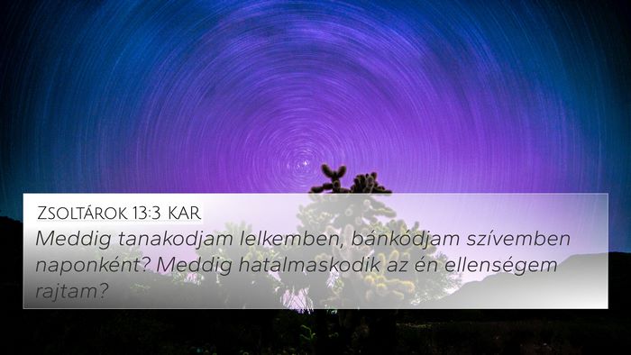 Zsoltárok 13:3 KAR Bible Verse Image