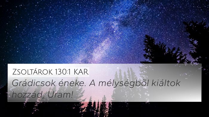 Zsoltárok 130:1 KAR Bible Verse Image