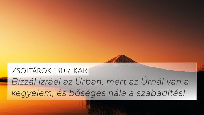 Zsoltárok 130:7 KAR Bible Verse Image