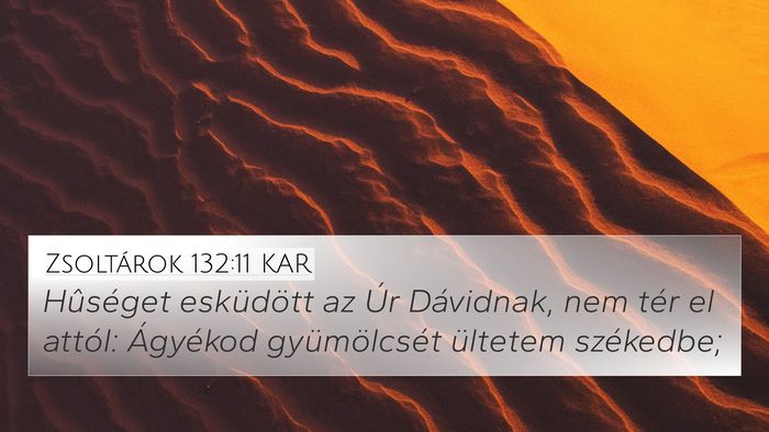 Zsoltárok 132:11 KAR Bible Verse Image