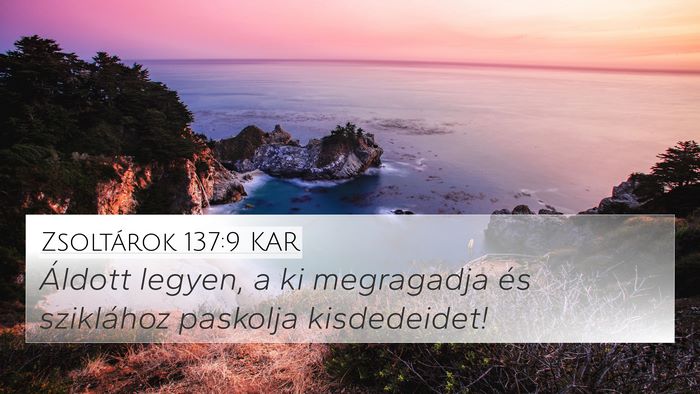Zsoltárok 137:9 KAR Bible Verse Image