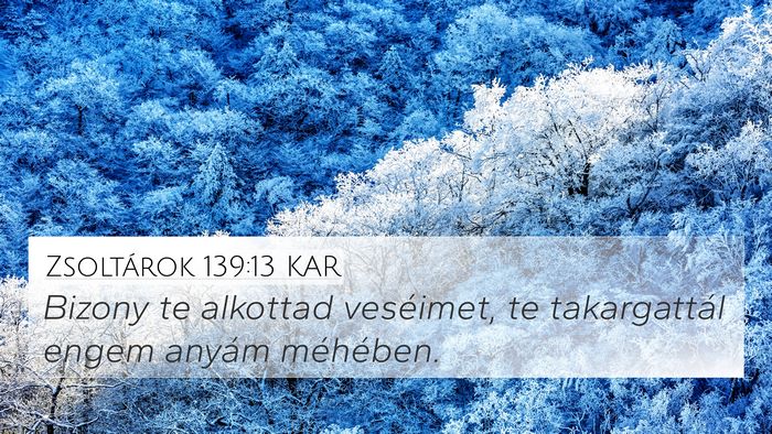 Zsoltárok 139:13 KAR Bible Verse Image