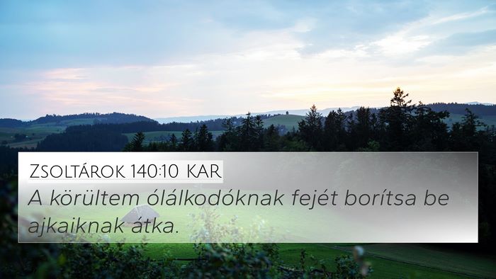 Zsoltárok 140:10 KAR Bible Verse Image