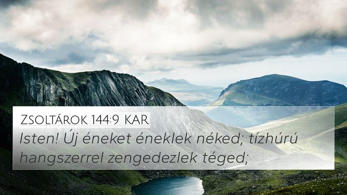 Zsoltárok 144:9 KAR Bible Verse Image