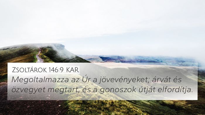 Zsoltárok 146:9 KAR Bible Verse Image