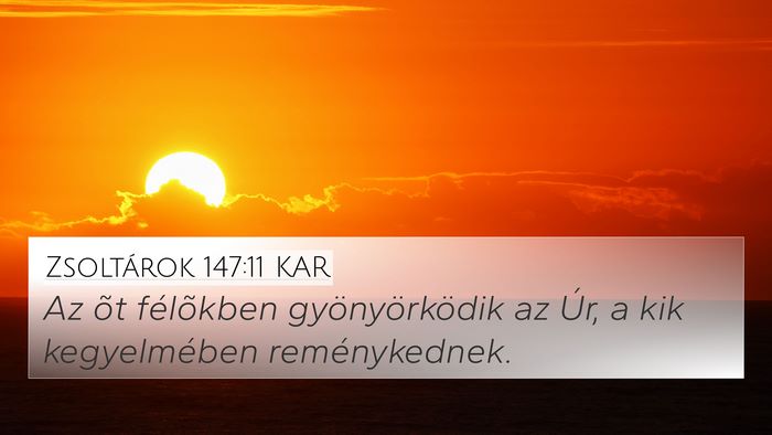 Zsoltárok 147:11 KAR Bible Verse Image