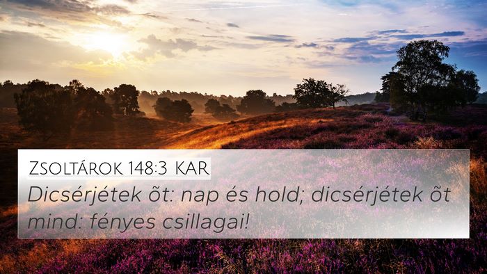 Zsoltárok 148:3 KAR Bible Verse Image