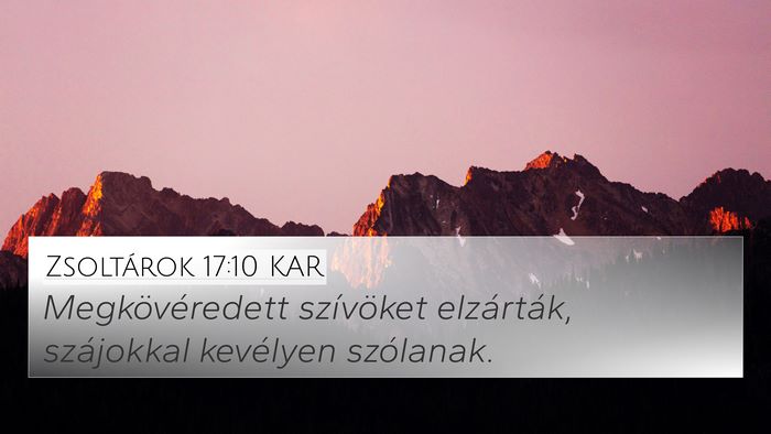 Zsoltárok 17:10 KAR Bible Verse Image