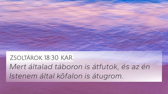 Zsoltárok 18:30 KAR Bible Verse Image