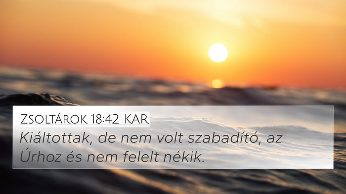 Zsoltárok 18:42 KAR Bible Verse Image