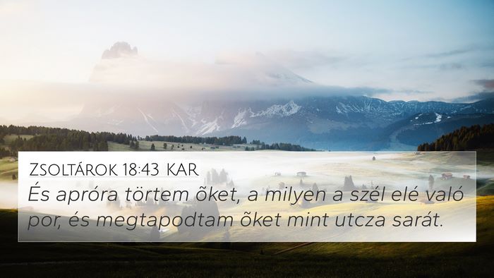 Zsoltárok 18:43 KAR Bible Verse Image