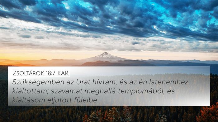 Zsoltárok 18:7 KAR Bible Verse Image
