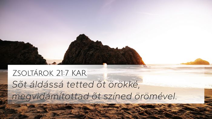 Zsoltárok 21:7 KAR Bible Verse Image