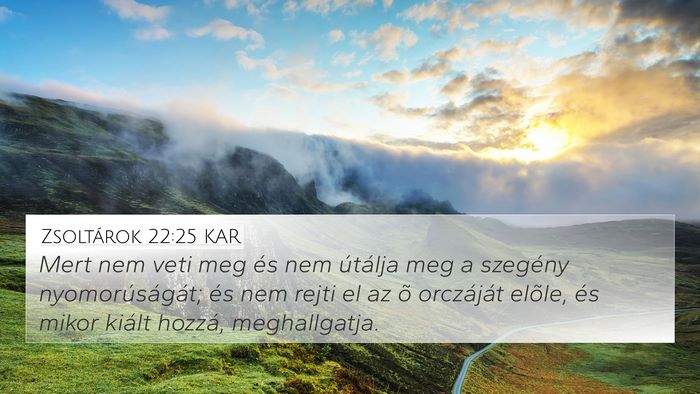 Zsoltárok 22:25 KAR Bible Verse Image