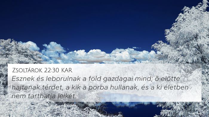 Zsoltárok 22:30 KAR Bible Verse Image