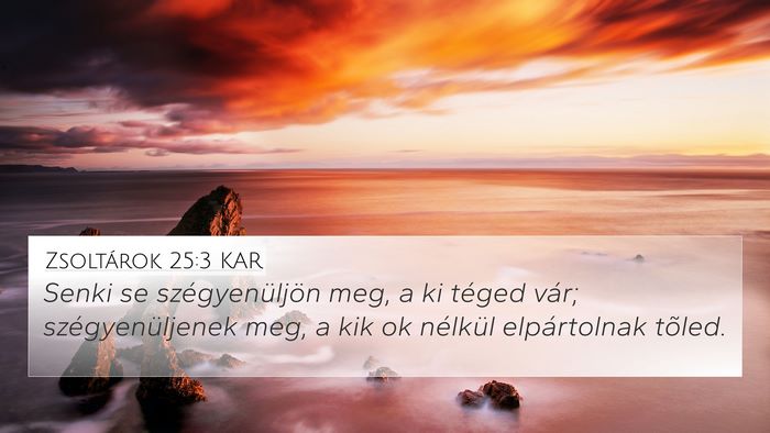 Zsoltárok 25:3 KAR Bible Verse Image