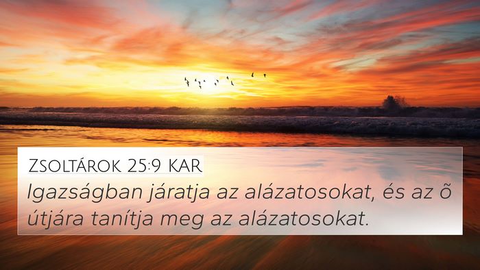 Zsoltárok 25:9 KAR Bible Verse Image