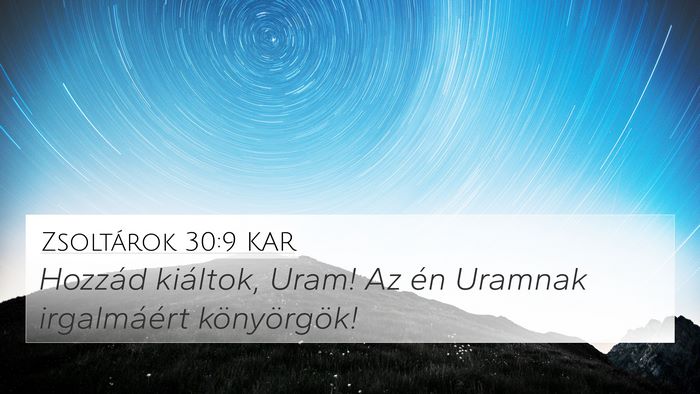 Zsoltárok 30:9 KAR Bible Verse Image