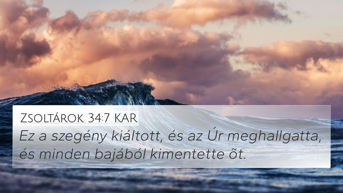 Zsoltárok 34:7 KAR Bible Verse Image