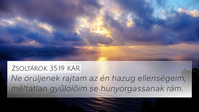 Zsoltárok 35:19 KAR Bible Verse Image